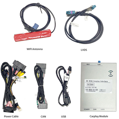 Hỗ trợ đảo ngược Giao diện Iphone Carplay không dây Video trên ô tô cho Audi MMI A6 A7 RMC